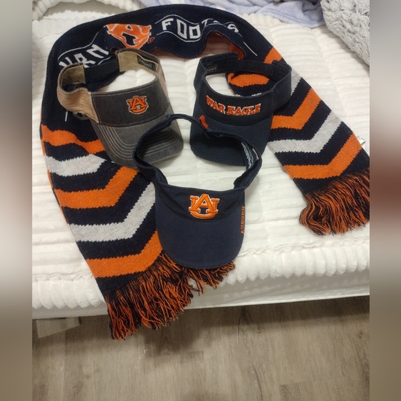 🔥Lot of 4: Auburn University Scarf & Hats